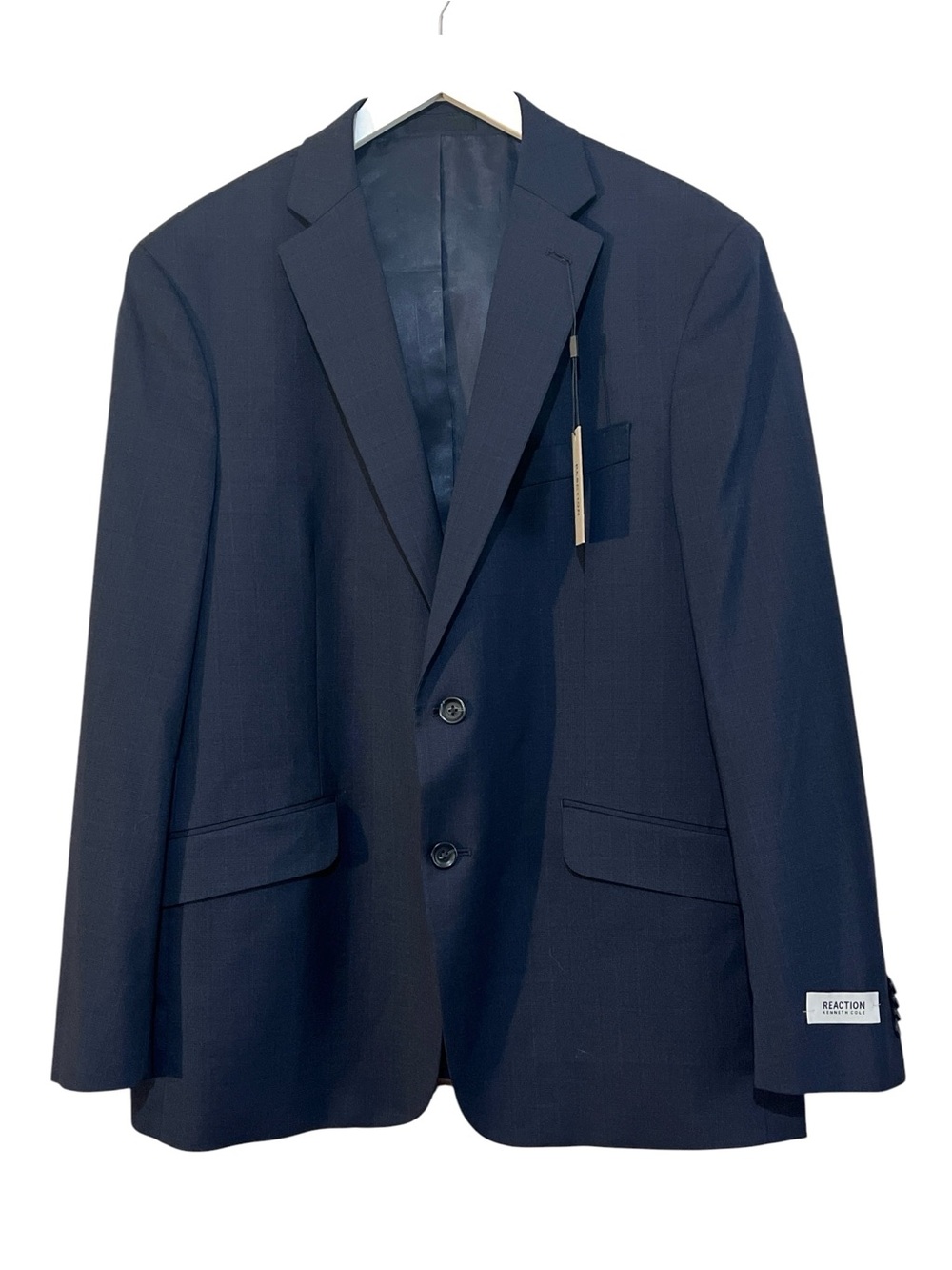 Kenneth Cole REACTION Techni-Cole Stretch Slim Fit Blazer, Navy Blue, 44R, NWT